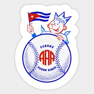 Vintage Cuban Havana Sugar Kings Baseball Sticker